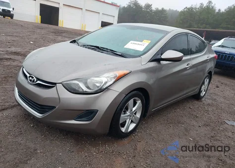 2013 Hyundai Elantra Gls from USA, damaged, VIN 5NPDH4AE9DH314900